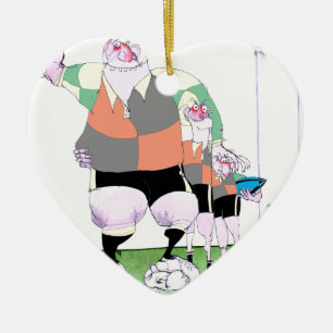 Rugbykumpel, tony fernandes keramik ornament