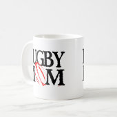 Rugbymamma Kaffeetasse (Vorderseite Links)