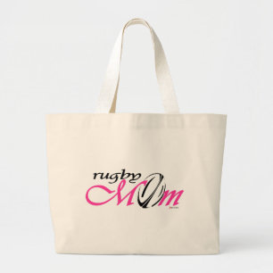 Rugbymamma (Rosa) Jumbo Stoffbeutel