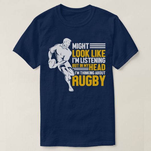 Rugbys Funny Rugby Sports Im Hinweis auf Rugby T-Shirt (Design vorne)