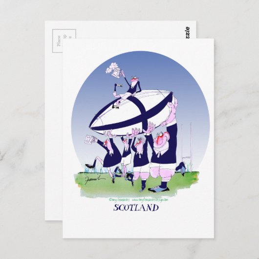 Rugbyschrei, tony fernandes postkarte (Vorne/Hinten)