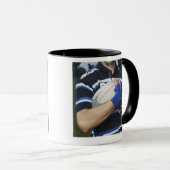 Rugbyspieler mit Ball Tasse (VorderseiteRechts)