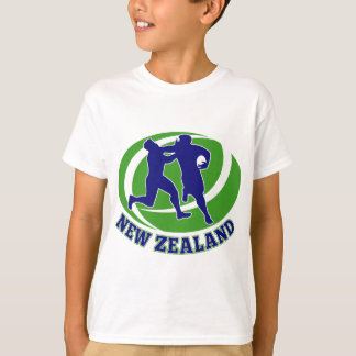 Rugbyspielergerät, der Neuseeland abwehrt T-Shirt
