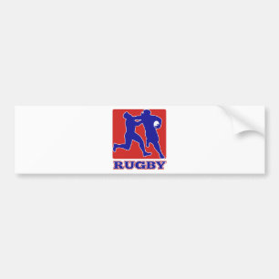 Rugbyspielergerät, der weg abwehrt autoaufkleber