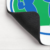 Rugbyspielerlauf wehren Durchlauftritt ab Mousepad (Ecke)