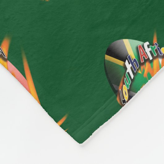 Rugbysüdafrika bokke fleecedecke (Ecke)