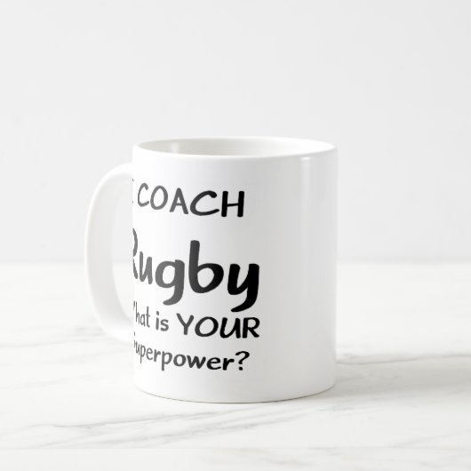 Rugbytrainer Kaffeetasse (Vorderseite Links)