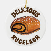Rugelach Jewish Polish Crescent Roll Konditorei Bä Keramik Ornament (Vorne)