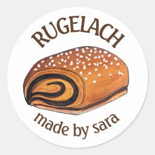 Rugelach Konditorei hausgemacht von Runder Aufkleber