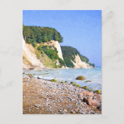Rügen Chalk Cliffs Postkarte (Vorderseite)