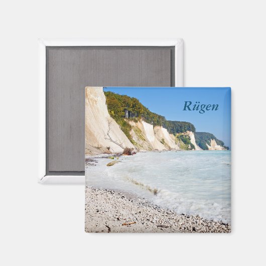 Rügen Kreideküste Magnet (Vorderseite/Rückseite)