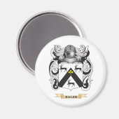 Ruger Coat of Arms (Familienwappen) Magnet (Vorderseite/Rückseite)