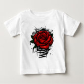 Rugge Rose Baby T-shirt (Vorderseite)