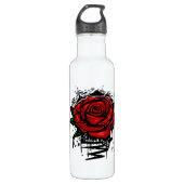 Rugge Rose Edelstahlflasche (Vorderseite)