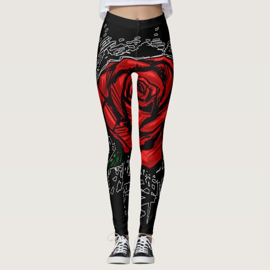 Rugge Rose Leggings (Vorderseite)