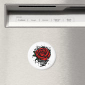 Rugge Rose Magnet (In Situ (Geschirrspüler))