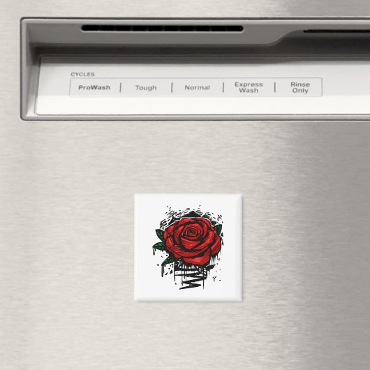 Rugge Rose Magnet (In Situ (Geschirrspüler))