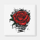 Rugge Rose Magnet (Vorne)