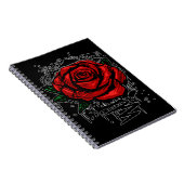 Rugge Rose Notizblock (Rechte Seite)