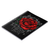 Rugge Rose Notizblock (Linke Seite)