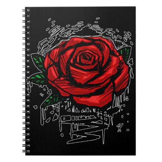 Rugge Rose Notizblock (Vorderseite)