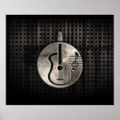 Rugged Acoustic Guitar Poster (Vorne)
