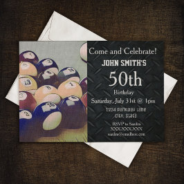 Rugged Adult Billiards Männer Einladungen zum Gebu