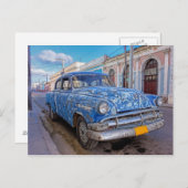 Rugged American Auto in Cienfuegos, Kuba Postkarte (Vorne/Hinten)