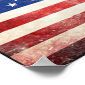 Rugged American Flag Poster (Ecke)