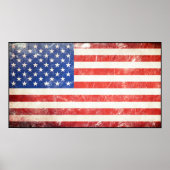 Rugged American Flag Poster (Vorne)