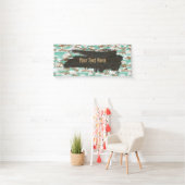 Rugged Aqua Camouflage Long Banner (Insitu)