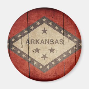 Rugged Arkansas Flag Magnet