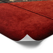 Rugged Arkansas Flag Poster (Ecke)