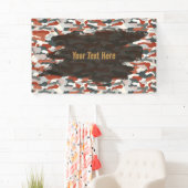 Rugged Autumn Camouflage Personalisiert Banner (Insitu)