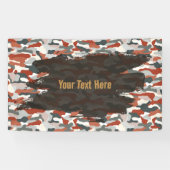 Rugged Autumn Camouflage Personalisiert Banner (Horizontal)