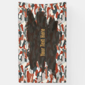 Rugged Autumn Camouflage Personalisiert Banner (Vertikal)
