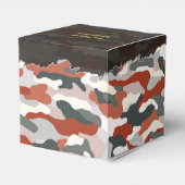 Rugged Autumn Camouflage Personalisiert Geschenkschachtel (Rückseite)