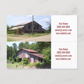 Rugged Barns Personal Bookmarkers Postkarte