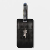 Rugged Baseball Gepäckanhänger (Rückseite vertikal)