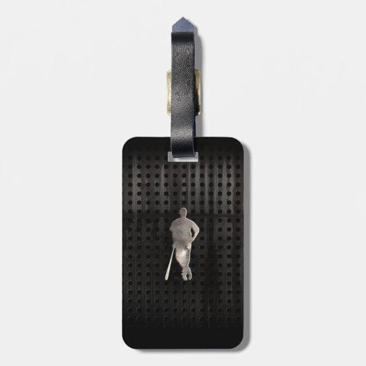 Rugged Baseball Gepäckanhänger (Rückseite vertikal)