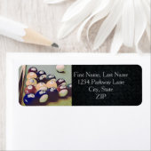 Rugged Billiard Rücksendeadressen-Aufkleber (Insitu)