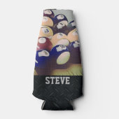 Rugged Billiards Name Beer Cooler Flaschenkühler (Vorderseite)