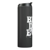 Rugged Black Best Vater je Typografie Thermosbecher (Nach links gedreht)