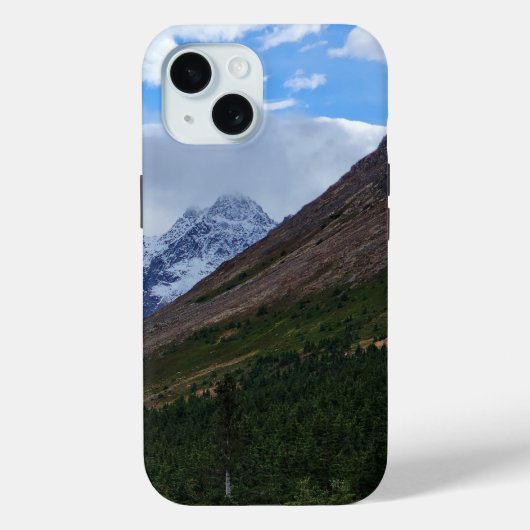 Rugged Blue Mountain View iPhone Case (Rückseite)