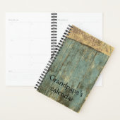 Rugged Blue Planks Grandpas Kalenderplaner Planer (Anzeige)