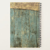 Rugged Blue Planks Grandpas Kalenderplaner Planer (Rückseite)