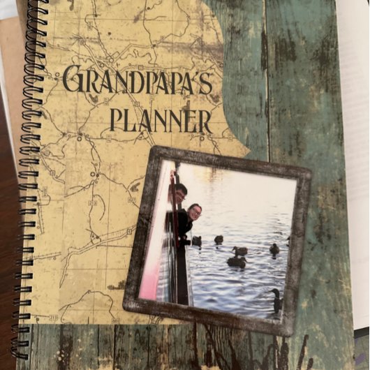 Rugged Blue Planks Planner Notebook Planer