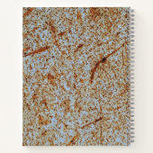 Rugged Brown Weathered Grunge Metal Notizblock (Rückseite)