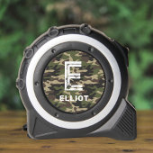 Rugged Camouflage Monogram Kids Name Maßband