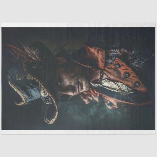 Rugged Captain Charisma Pirate Decoupage Seidenpapier (Vorderseite)